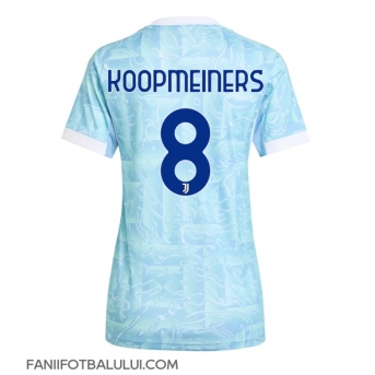 Juventus Teun Koopmeiners #8 Tricou Fotbal Replică 2025-26 Femei Deplasare